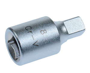 EMBOUT VIDANGE MALE CARRE, CARRE 3/8, 8MM
