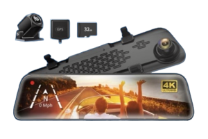 RÉTROVISEUR AVEC DASH CAM INTÉGRÉE AVANT ET ARRIÈRE