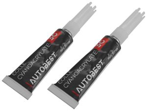 LOT DE 2 TUBES DE COLLE SUPER FORTE 3G