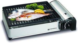 PLANCHA À GAZ DE CAMPING + CARTOUCHE DE GAZ BUTANE 220GR