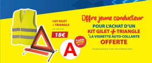 LOT GILET + TRIANGLE