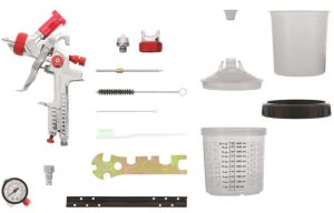 KIT PISTOLET PNEUMATIQUE PEINTURE 2 BUSES